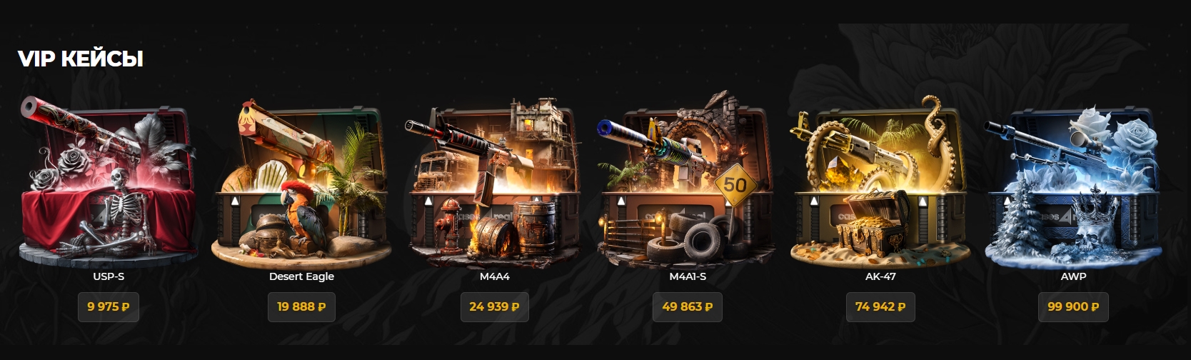 Ассортимент кейсов