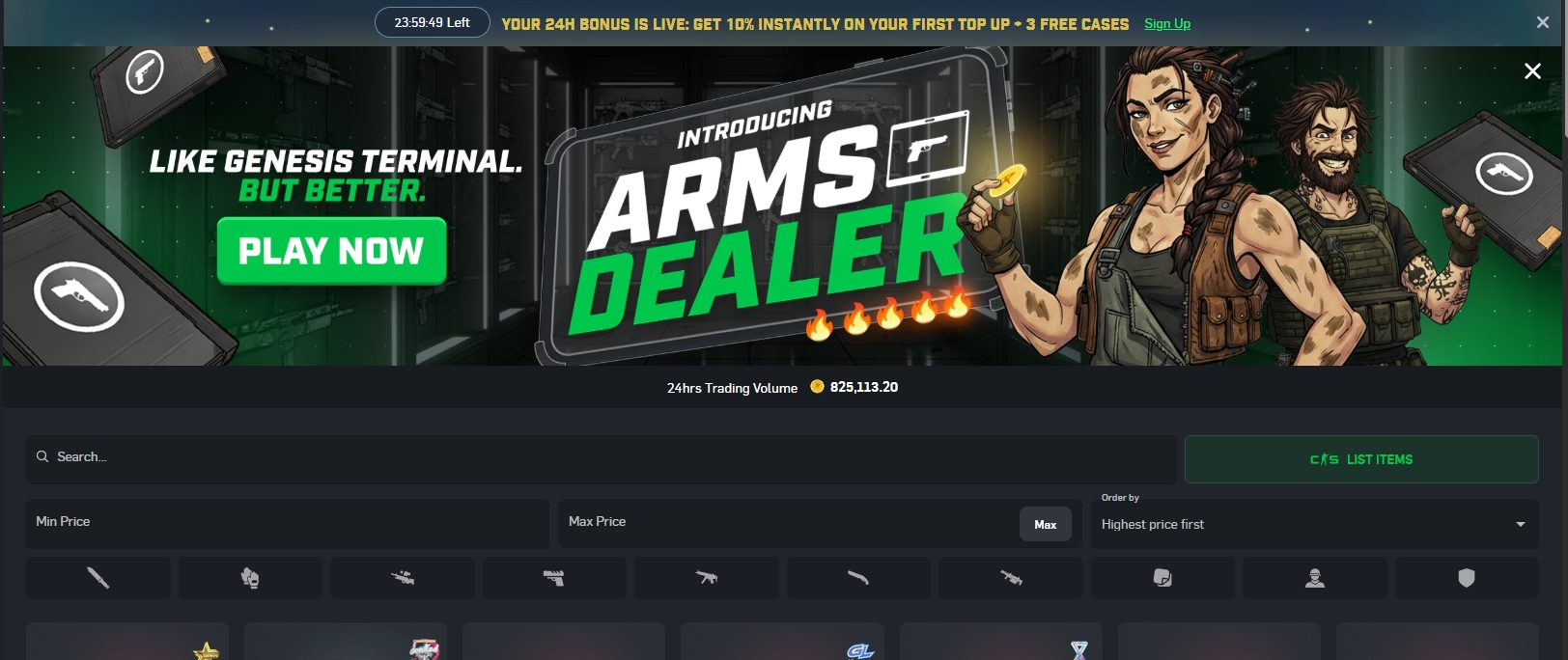 Трейдинг на CSGOROLL